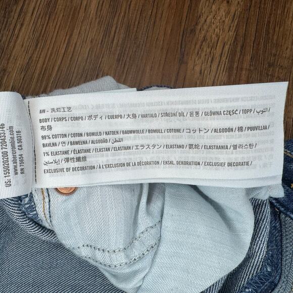 Abercrombie & Fitch Distressed Blue Ankle Jeans - Picture 4 of 11